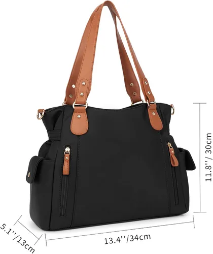 Vista 4 de Bolsas de mano para mujer, bolsas hobo para mujer, bolso de mano, enfermera, mini bolsa de mano con bolsillos, bolso pequeño de hombro, bolso