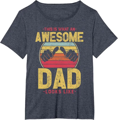 Vista 33 de This is what a awesome dad looks like T-Shirt, Negro