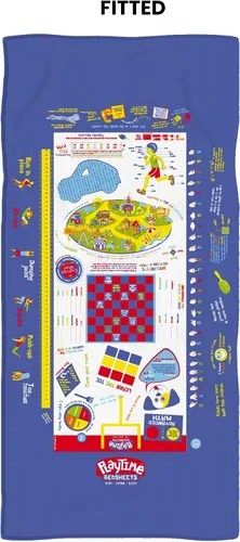 Vista 2 de playtime edventures - Juego de sábanas tamaño individual de microfibra azul- Sábanas de 3 piezas - Ultra suaves y transpirables- Incluye 65