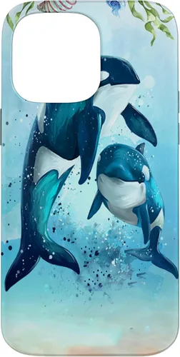 Vista 21 de iPhone 16 Orca Whales Animal Nature Case Men Women Boys Girls Orca Case