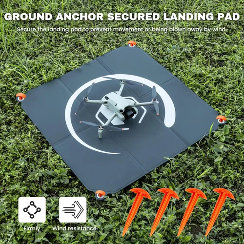 Vista 3 de Almohadilla de aterrizaje plegable para drones, gris-azul azul-gris