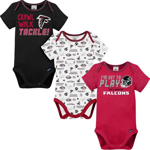 Vista 10 de Gerber - Mameluco unisex de manga corta para bebé, equipo de la NFL, paquete de 3