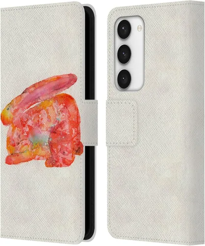 Vista 19 de Head Case Designs Officially Licensed Wyanne Quiet Creative Animals 2 Leather Wallet Case Compatible with Samsung Galaxy S23 5G