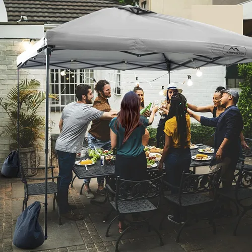 Vista 74 de KAMPKEEPER Cubierta de Repuesto Superior para Carpa Toldo Emergente con Ventilación de Aire y Correa Elástica Ajustable, Poliéster Resistente a Azul