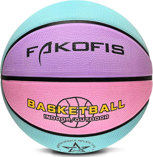 Vista 3 de Baloncesto para Niños y Jóvenes Tamaño 3/4/5 (22"/25.5"/27.5") Baloncesto de Goma Premium para Niños y Niñas de 3-14 Años Juego Interior y Exterior