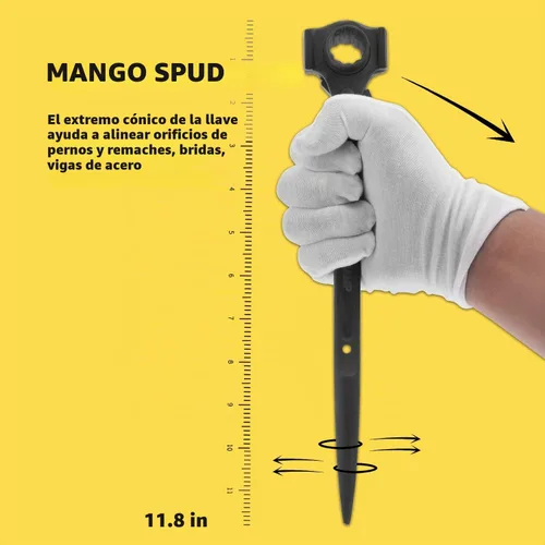 Vista 3 de Lichamp Spud - Llave de trinquete con cabeza de martillo, enchufe de doble