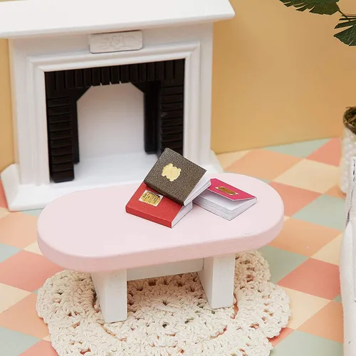 Vista 5 de Sumind 12 piezas a escala 1:12 en miniatura para casa de muñecas, mini libro, miniaturas surtidas, casa de muñecas, libros pequeños, accesorios