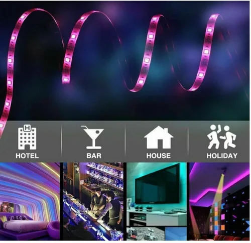 Vista 8 de asky Tira de luz LED DC de 5 V, luces USB que cambian de color, retroiluminación de TV RGB + control remoto (1.6 ft)
