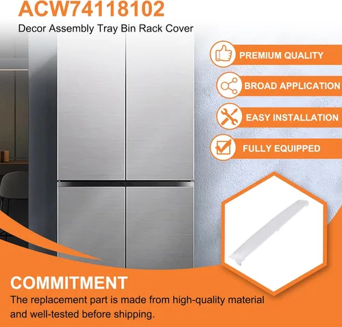 Vista 6 de ACW74118102 - Bandeja de montaje decorativa de repuesto directo para LG, Kenmore, refrigerador Sears, número de pieza ACW74118102 reemplaza