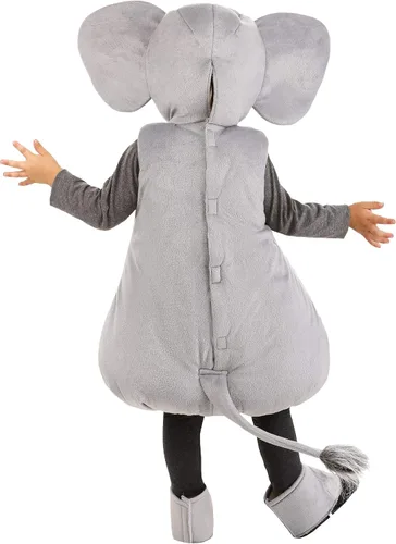 Vista 3 de Disfraz de elefante burbuja para niños pequeños