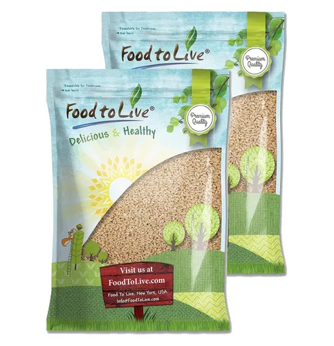 Vista 9 de Food to Live Cebada perlada, 1.5 libras - Cebada descascarada procesada, grano de cereal, kosher, vegano, a granel. Cocina más rápido. Alto