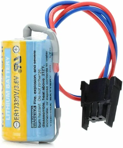 Vista 2 de MEELER 3 Pack A6BAT PLC batería de litio 3.6 V para Mitsubishi Servo A6bat ER17330V FANUC CNC sistema no recargable