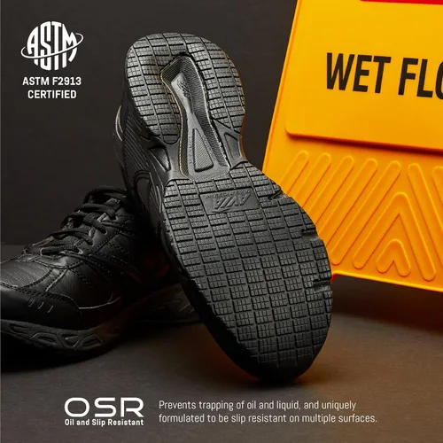 Vista 5 de Avia Avi-Union II - Zapatos antideslizantes para hombre, cómodos con cordones, para restaurante, trabajo y seguridad, medianos o extra anchos