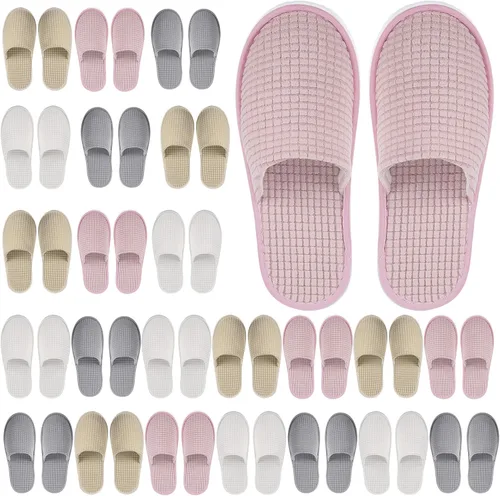 Vista 11 de Geyoga Pantuflas de casa antideslizantes suaves para mujer