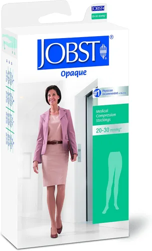 Vista 7 de JOBST Medias de compresión opacas de 20-30 mmHg, puntera cerrada, S, color antracita