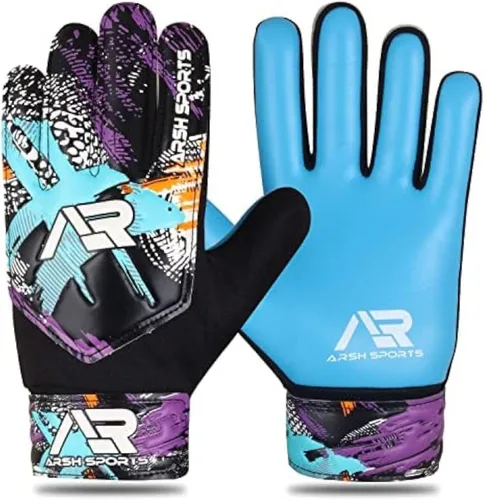 Vista 3 de Guantes de portero de fútbol, guantes de portero de fútbol para niños, jóvenes y niños con protección doble en la muñeca y palma de súper agarre