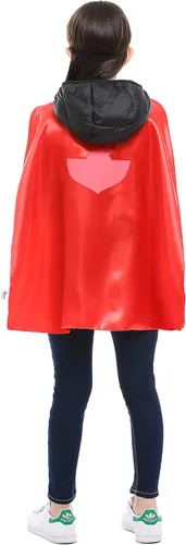 Vista 2 de Superhero Capes with Mask and Wristbands Superhero Dress up Costumes Christmas Halloween Birthday Party for Kids Gifts