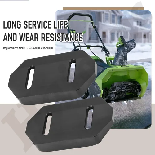 Vista 2 de AKS2400D 3130767001 - Juego de 2 quitanieves antideslizantes compatibles con EGO SNT2400, SNT2405 y SNT2406 2406 sopladores de nieve de 24 pulgadas