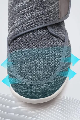 Vista 4 de ZUMEIJIA Zapatos deportivos ajustables para hombre para diabetes que añaden fertilizante para ensanchar la hinchazón de los pies zapatos