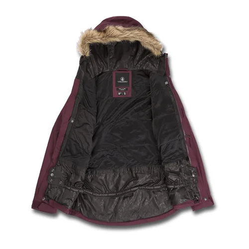 Vista 3 de Volcom Shadow - Chaqueta con capucha de invierno para snowboard y esquí