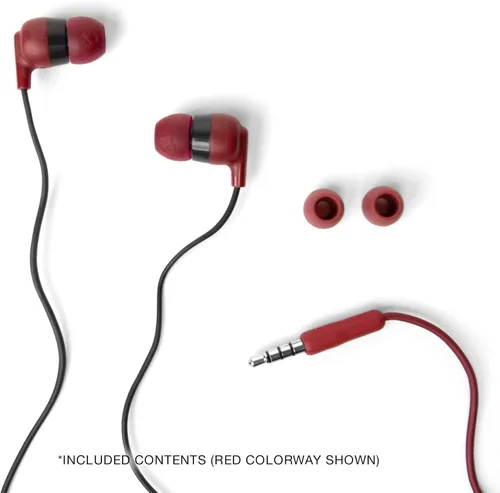 Vista 4 de Auriculares con cable Skullcandy Ink’d+ con conector AUX de 3.5mm, ajuste con aislamiento de ruido, micrófono en línea y control de llamadas