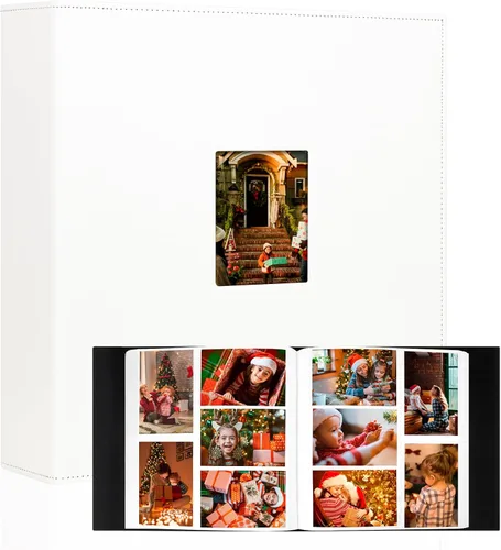 Vista 14 de Aevdor - Álbum de fotos de 4 x 6 pulgadas (10 x 15 cm) con 700 bolsillos, cubierta de cuero, capacidad extragrande para álbumes de fotos familiares