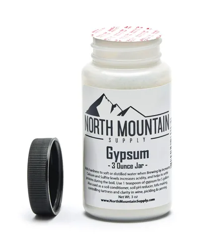 Vista 2 de North Mountain Supply - GY-3oz Sulfato de calcio de grado alimenticio (yeso) (3 onzas)