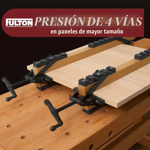 Vista 4 de Peachtree - Abrazaderas de presión para carpintería, paquete de 2 abrazaderas de presión de 4 vías, paneles de sujeción desde las cuatro