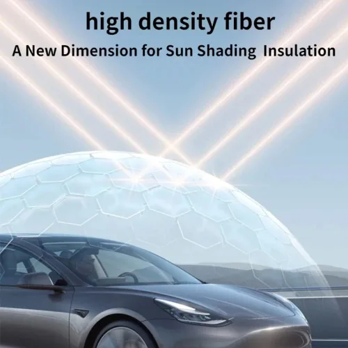 Vista 8 de Parasol retráctil de techo para Tesla Modelo 3 (2017-2023), techo FullShade para proteger el interior y mantener la refrigeración, protección UV