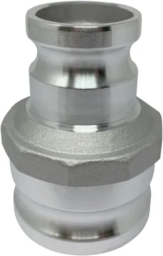 Vista 7 de Gloxco Tipo de aluminio AA leva y ranura de montaje, Camlock macho x Camlock macho (1, 1 "Camlock macho x 1" macho Camlock)