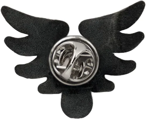 Vista 4 de Starforged Broche de ángel de sangre con insignia de capítulo de gran ángel Sanguinius Warhammer40K, Acero aleado, Sin gemas.