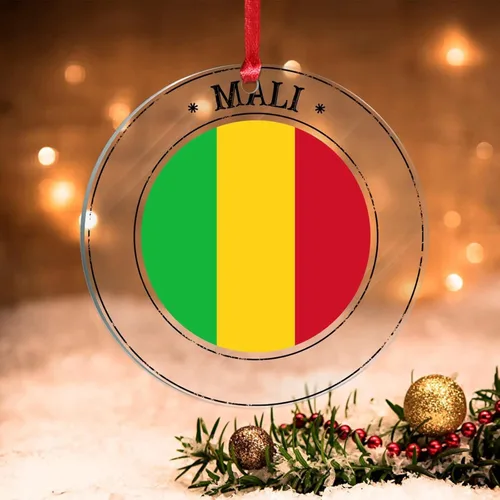 Vista 12 de Bandera de Hungría, adornos para árbol de Navidad, bandera nacional de Hungría, decoración de Navidad, adorno acrílico, recuerdo de Navidad, amantes