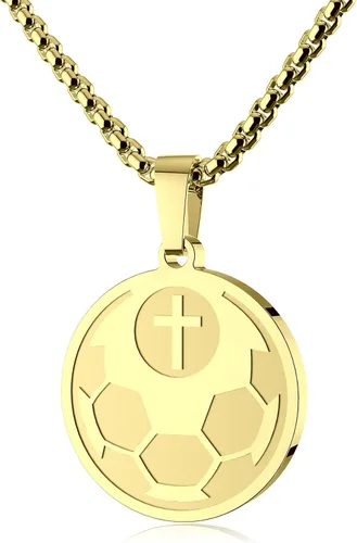 Vista 8 de Luke 1:37 Christian Sports Pendant Necklace Gift for Men Women Athletes