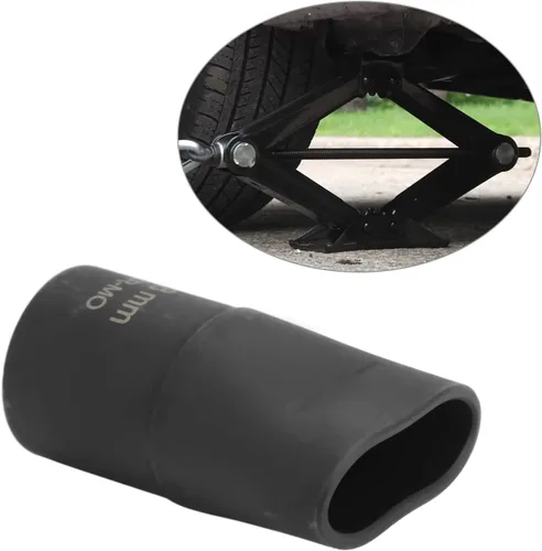 Vista 6 de Adaptador de gato de tijera, 1/2 pulgada de metal negro de tijera Jack Quick Drive para gatos (1.102 in)