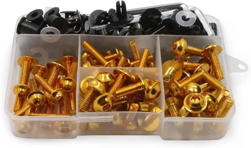 Vista 9 de Kits de carrocería 195 piezas de tornillos de fijación de pernos de carenado para Yamaha R1 R6 R3 FZ1 FZ6 FZ8 FZ8 FZ07 FZ09 MT03 MT07 MT09 MT10 XJ6