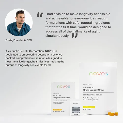 Vista 8 de Novos Boost NMN 250mg Probado por terceros Pureza ultra alta para apoyo NAD+, energía y longevidad Suplemento NMN estabilizado para hombres