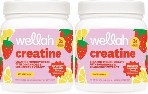 Vista 27 de Wellah Creatina para mujer (Blue Hawaii) 50 porciones, 0.11 onzas por porción Con diente de león y extracto de arándano