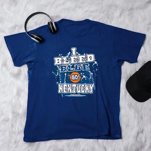 Vista 5 de Univ. De Kentucky I Bleed Blue - GO Kentucky! Camiseta, talla XL.