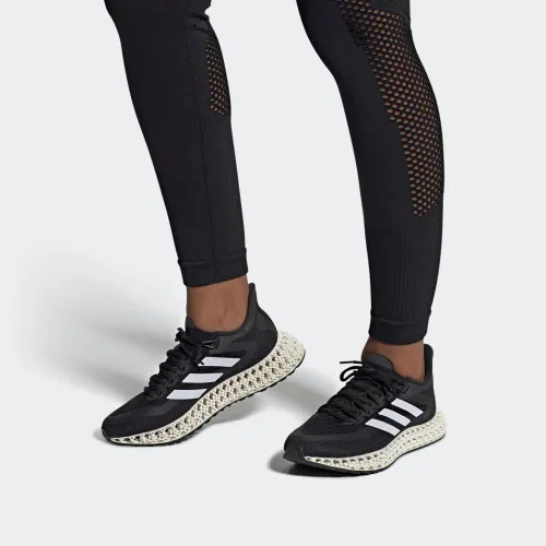 Vista 3 de adidas 4DFWD 2 - Tenis de correr para mujer, Core NegroCloud BlancoCarbono