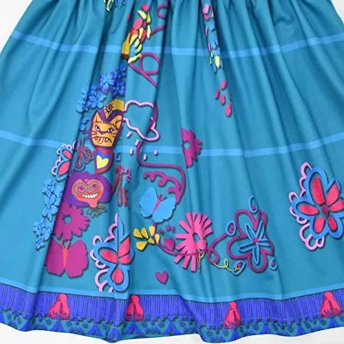 Vista 3 de Kidswant Girls Princess Dress up Costume Cosplay Fancy Party Luxury Dress with Accessories 2-12 T