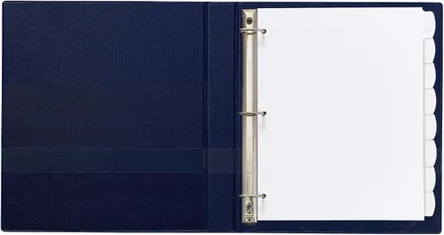 Vista 7 de Avery Big Tab Write & Erase - Separadores de plástico duraderos para carpetas de 3 anillas, juego de 8 pestañas, blanco, 1 juego (16371)