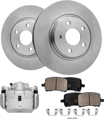 Vista 90 de Detroit Axle - 4 rotores de freno para Ford 1994-2004 Mustang, rotores de freno de disco delanteros y traseros 1995 1996 1997 1998 1999 2000 2001