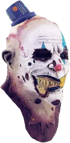 Vista 3 de Ghoulish Productions - Máscara de Mime Zack, máscara de payaso de Mime. Máscara de payaso para adultos de miedo. Mime Costue para adultos. Máscara