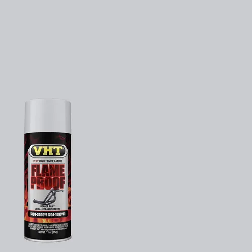 Vista 2 de VHT SP117 Pintura en aerosol de muy alta temperatura con revestimiento ignífugo - Acabado plano de aluminio - Lata de aerosol de 11 oz