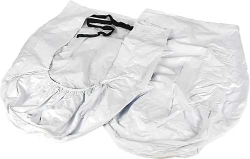 Vista 3 de Camco 45321 - Protector de vinilo para ruedas y neumáticos, paquete de 2 (24 a 26 pulgadas, blanco)