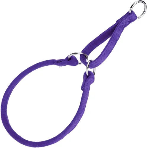 Vista 5 de Comfort - Collar martingala redondo de microfibra para perros (ancho 1/2 pulgadas de largo, 24 pulgadas), color negro