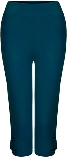 Vista 6 de Leggings capri de entrenamiento para mujer, tallas grandes, elásticos, para correr, ropa deportiva, con ribete de encaje, suaves, pantalones de yoga