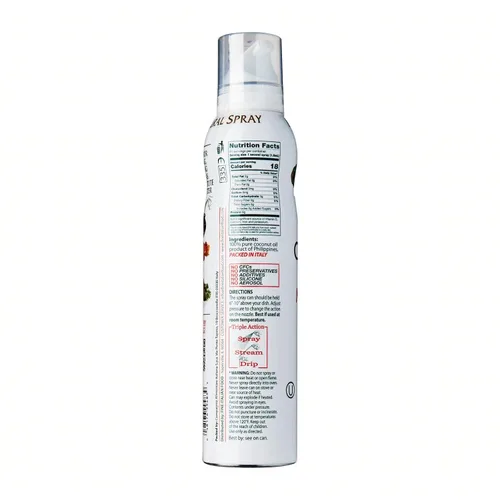 Vista 113 de Mantova Spray de Aceite de Oliva Virgen Extra con Sabor a Cúrcuma, spray de cocina saludable para el corazón perfecto para ensaladas, salsas