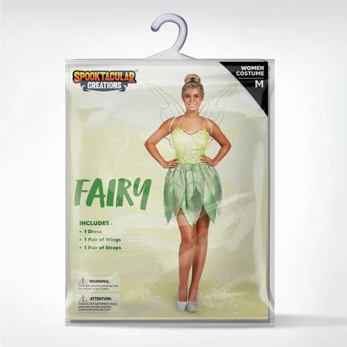 Vista 4 de Spooktacular Creations - Disfraz de cuento de hadas verde con alas de hada para mujer, disfraz de Halloween para adultos