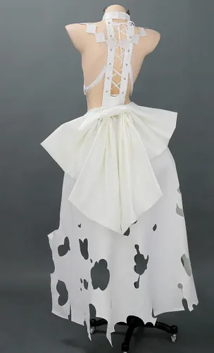 Vista 2 de Miccostumes Disfraz de caballero Tristan de lujo para mujer con accesorios